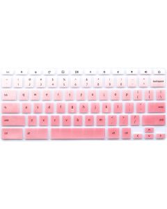 Silicone Keyboard Cover for HP Chromebook 14 G2 G3 G4 Series & HP Chromebook 14-ak 14-ca 14-db 14-X Series & HP Chromebook 11 G2, G3, G4, G5, G6 EE Series & HP Chromebook x360 11.6" - Pink Ombre