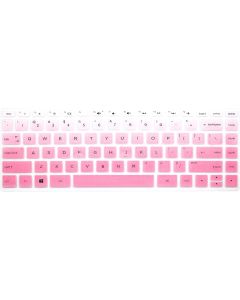Silicone Keyboard Cover Soft Skin Compatible for 2018 HP Pavilion 14" Notebook, HP 14-BF050WM Laptop, 14 inch HP 14-BK061ST 14-BK091ST Laptop, HP 14M-BA 14-BW Series (Pink Ombre)